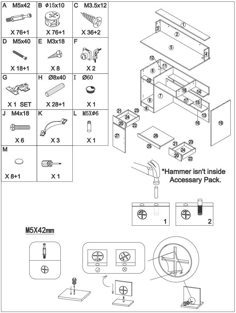 FUFU GAGA LJY KF250007 01 47 2 in White Modern Contemporary Reception Desk - FIGURE 5
