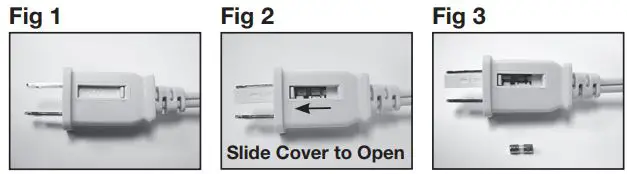 Comfort Zone CZ319 Series Twin Window Fan User Manual - Fuse Replacement