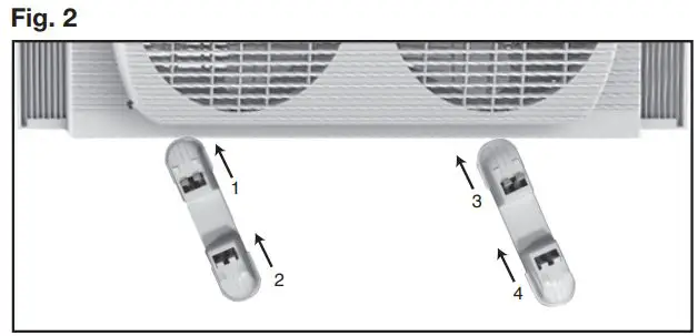 Comfort Zone CZ319 Series Twin Window Fan User Manual - Instructions for Floor or Table Use