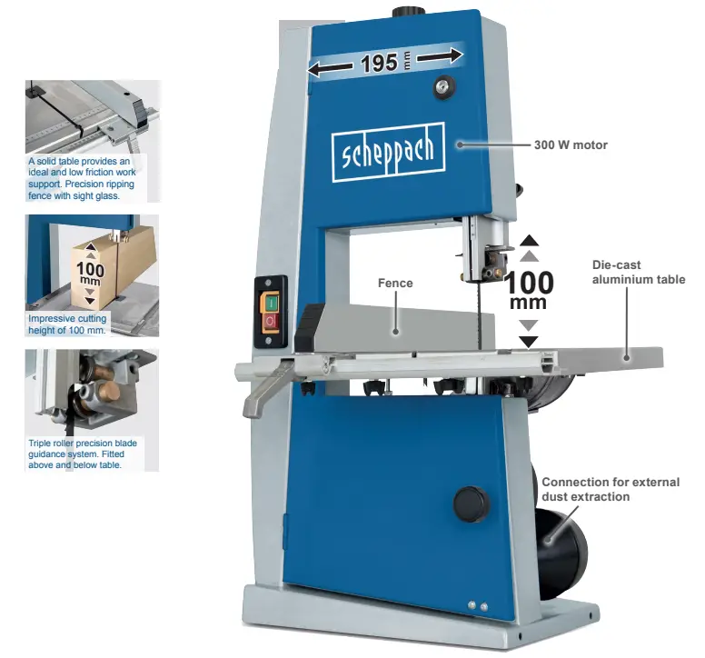 SCHEPPACH BASA1 Basa Band Saw 1.0 - Figure 1