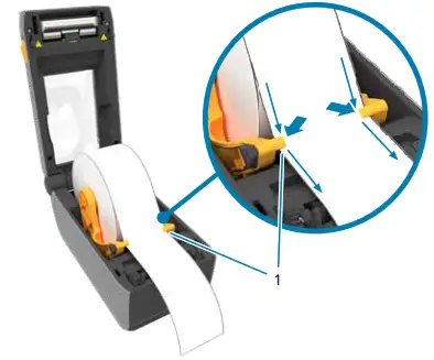 ZEBRA ZD411D Desktop Printer - Cargar panel 2