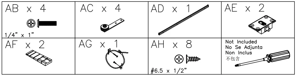 ASHLEY W27548 54 Inch Arlenbry TV Stand - fig 1