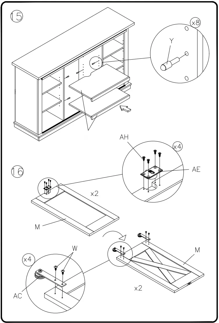 ASHLEY W27548 54 Inch Arlenbry TV Stand - fig 10