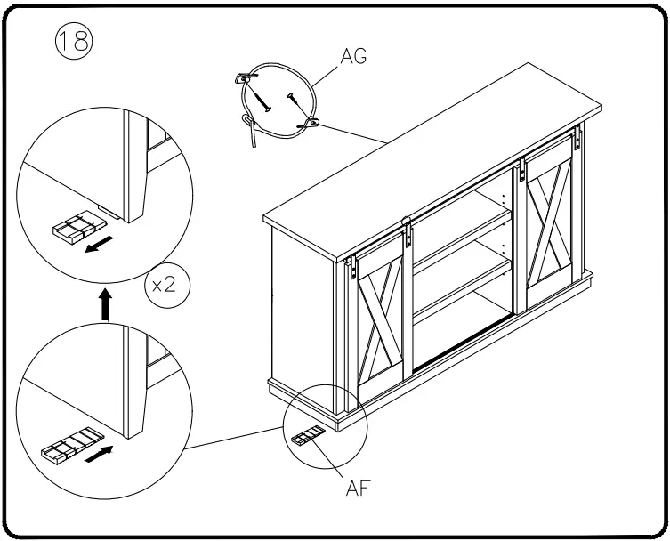 ASHLEY W27548 54 Inch Arlenbry TV Stand - fig 12