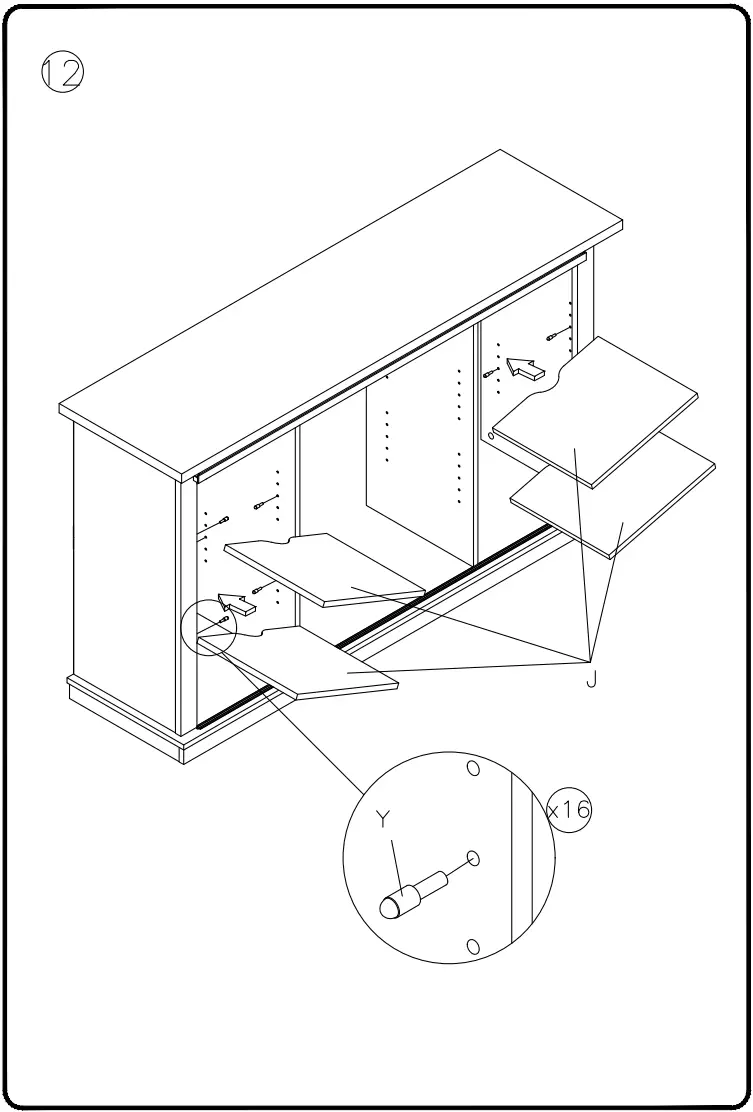 ASHLEY W27548 54 Inch Arlenbry TV Stand - fig 8
