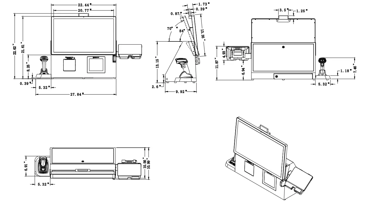 Shiwinka Tech SCO-M-EAS-238 Self Checkout Kiosk - Figure 6