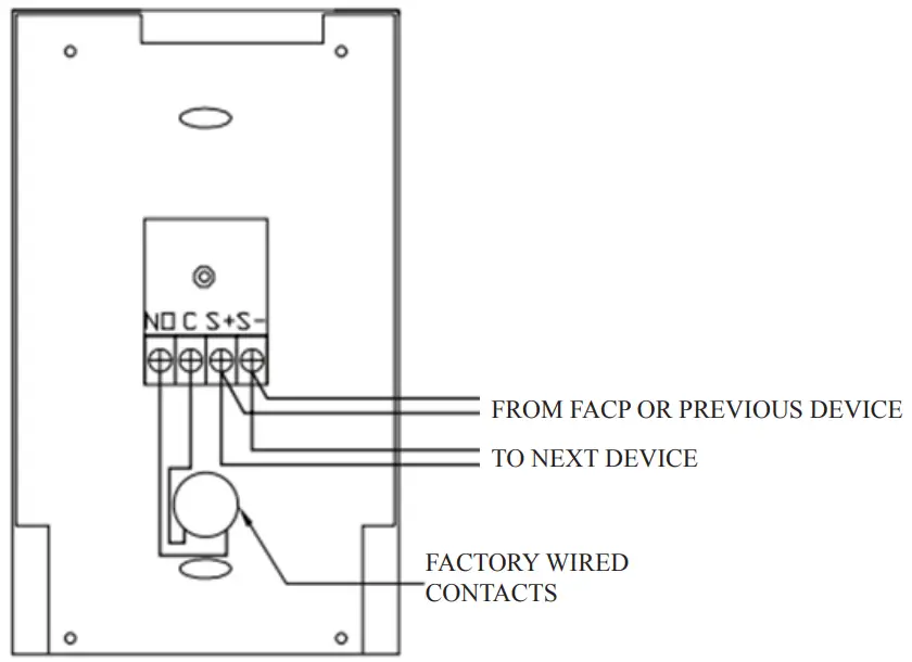 POTTER APS SA DA Dual Action Addressable Pull Station Single - Fig1