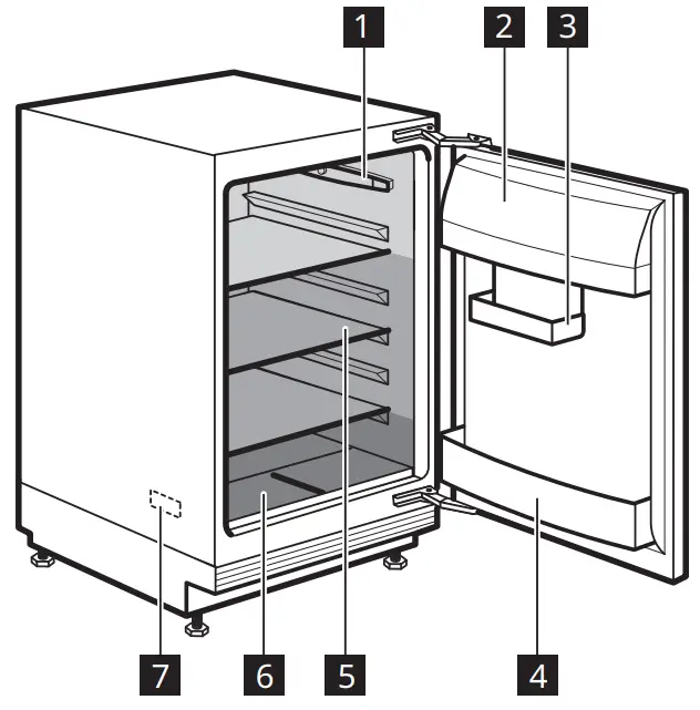 IKEA 104.947.70 SMÅFRUSEN Under Counter Fridge - Product Overview
