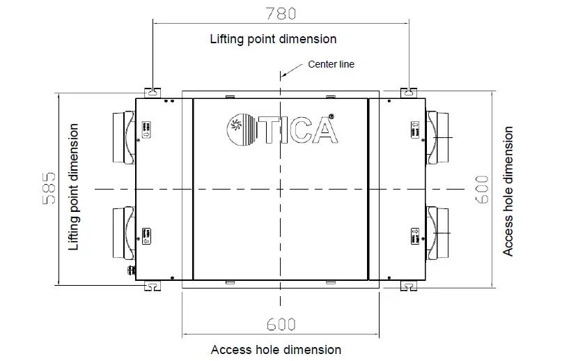 TICA-TRV015-Series-Ventilator-Heat-Recovery-Fresh-Air-Handling-Unit-fig- (7)
