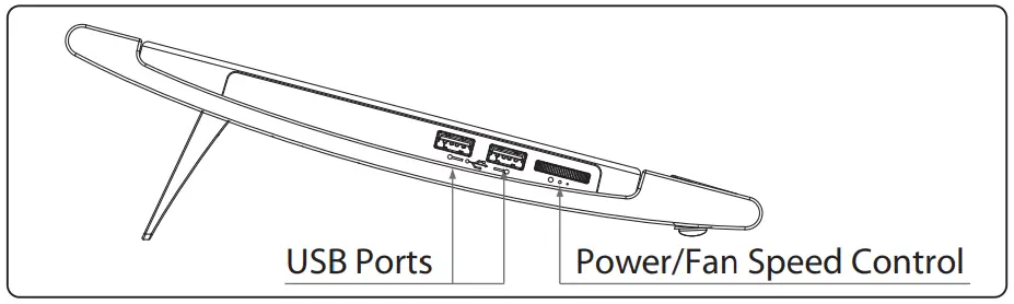 DEEPCOOL WIND PAL FS Notebook Cooler - Features
