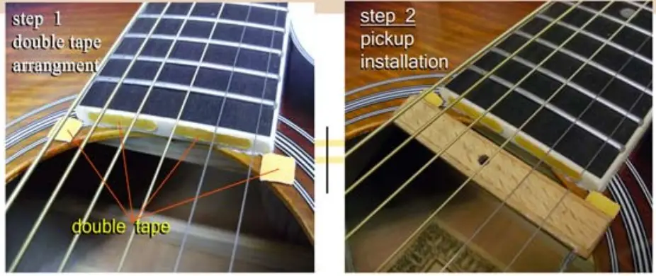 TAP G-6G-6 Acoustic Magnetic Pickup - Steps