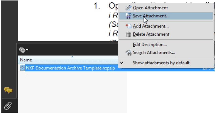 NXP Secure Access Rights APP - Save attachment