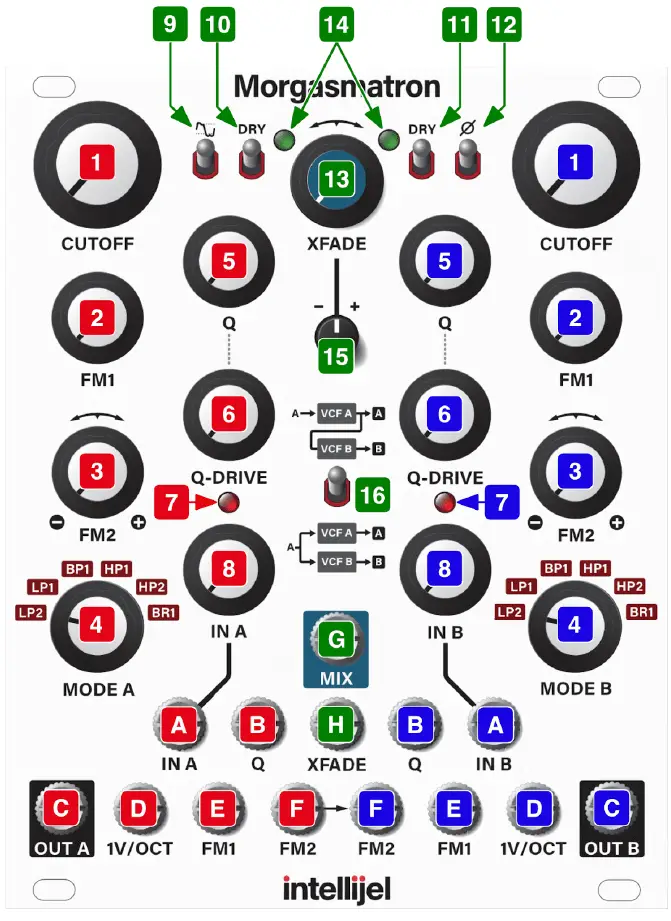 intellijel Morgasmatron FRONT PANEL 1