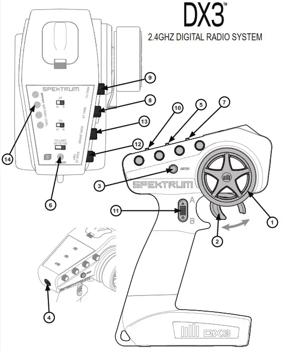 ARRMA ARA4305V3 BLX RC Vehicle - Radio Gear