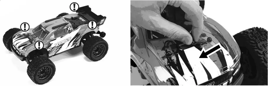 ARRMA ARA4305V3 BLX RC Vehicle - Remove Body 1