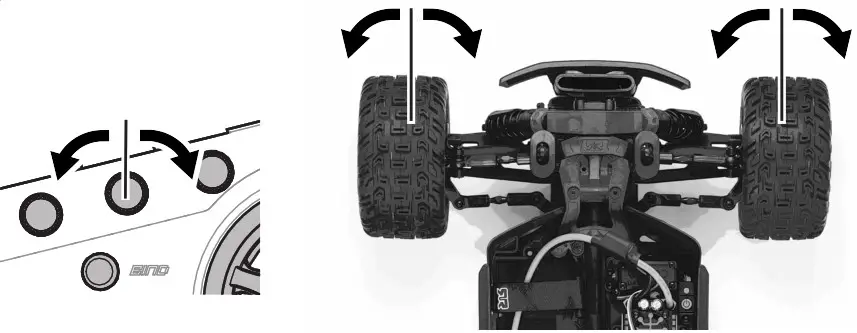 ARRMA ARA4305V3 BLX RC Vehicle - Steering Neutral