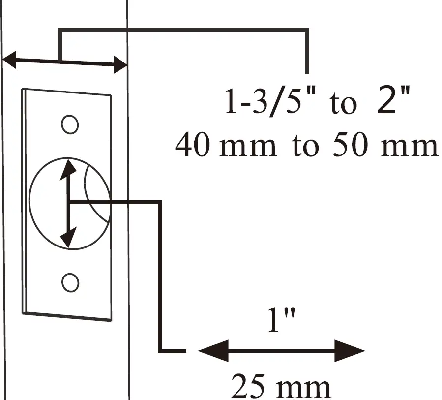 Prepare the door and check dimensions 02
