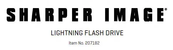 Sharper Image Lightning Flash Drive