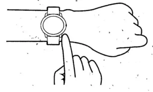 HAYLOU Solar Smart Watch-finger