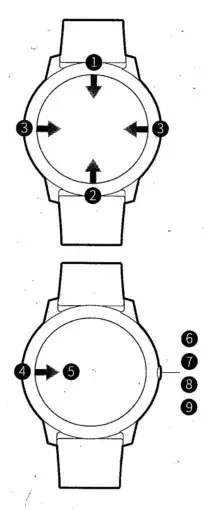HAYLOU Solar Smart Watch-function button