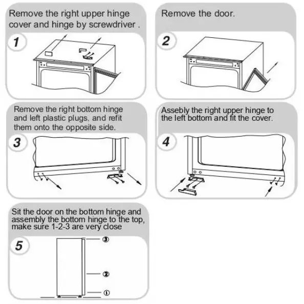 HOOVER HFLO3550E BI SD 177 Fridge- appliance door