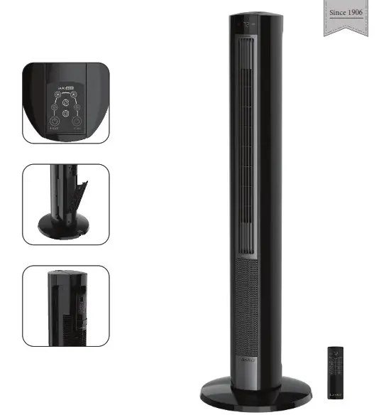 Lasko FH620 Tower Heater Fan with Remote Control