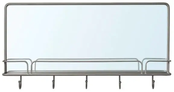 IKEA 704.712.71 SYNNERBY Mirror with Shelf and Hooks