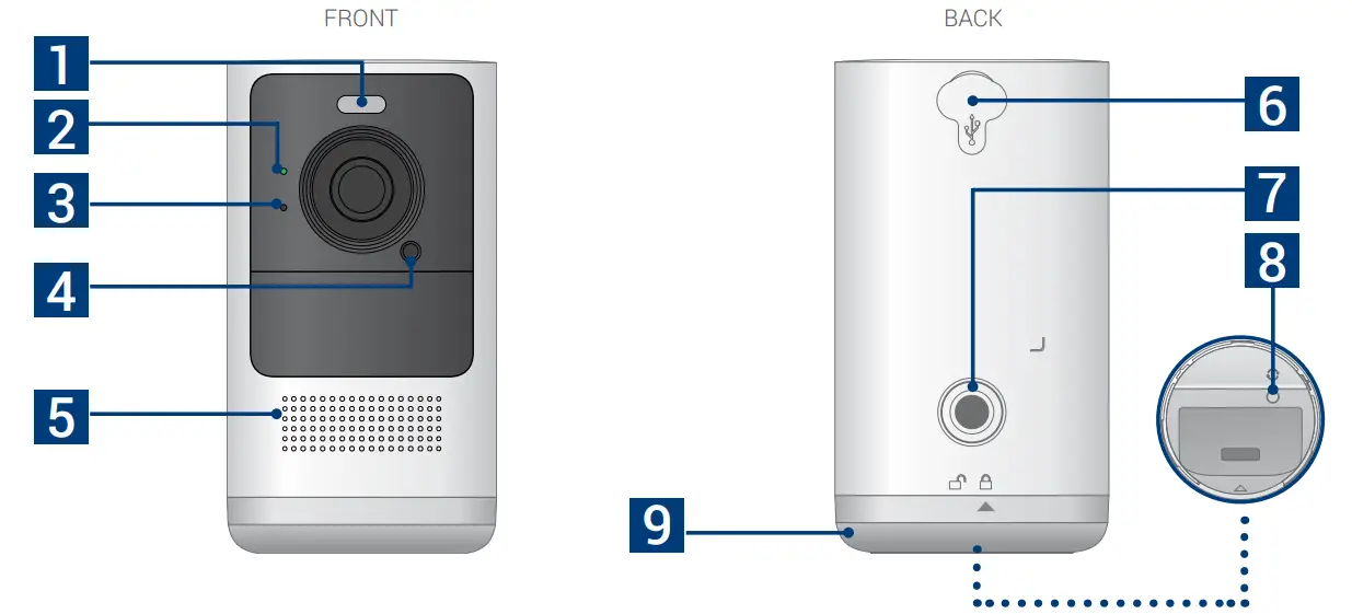 LOREX H32A Series H32A2TU W 2K Wire Free Security System - Camera Overview