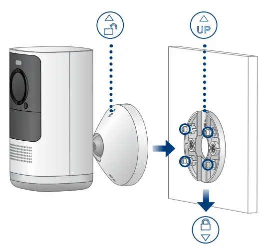 LOREX H32A Series H32A2TU W 2K Wire Free Security System - To install the camera