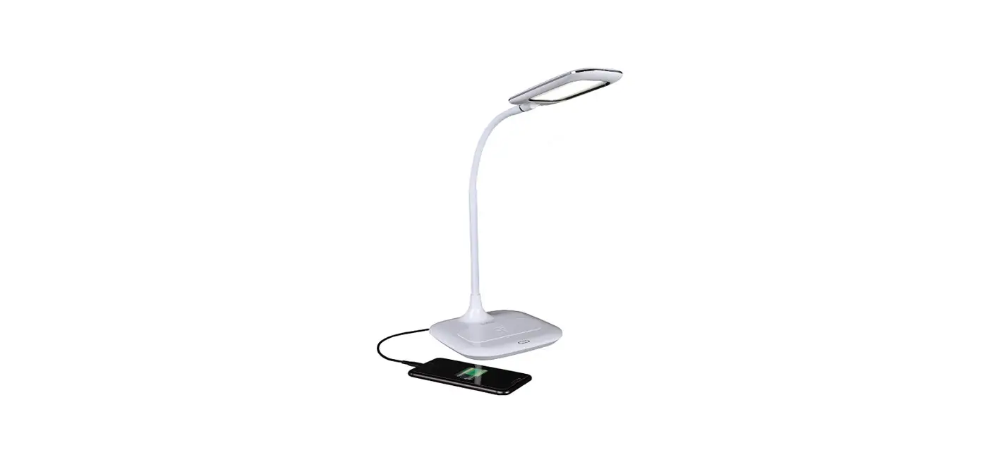 Ottlite 9wcg59 Riley Led Desk Lamp With Wireless Charging Instructions