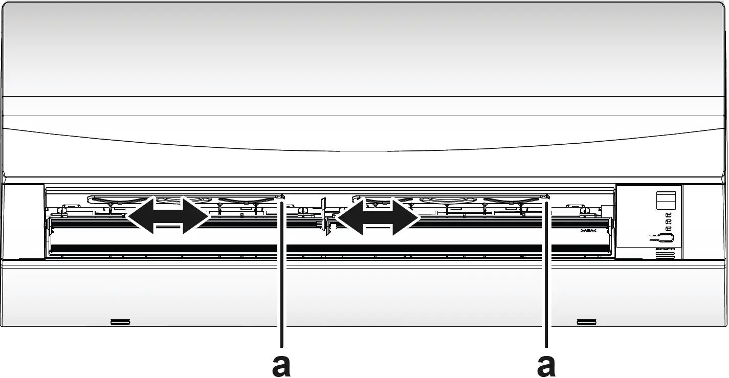 To adjust the louvers (vertical blades)
