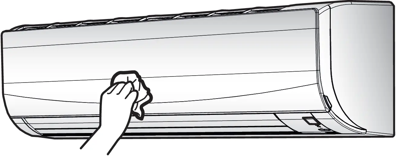 To clean the front panel