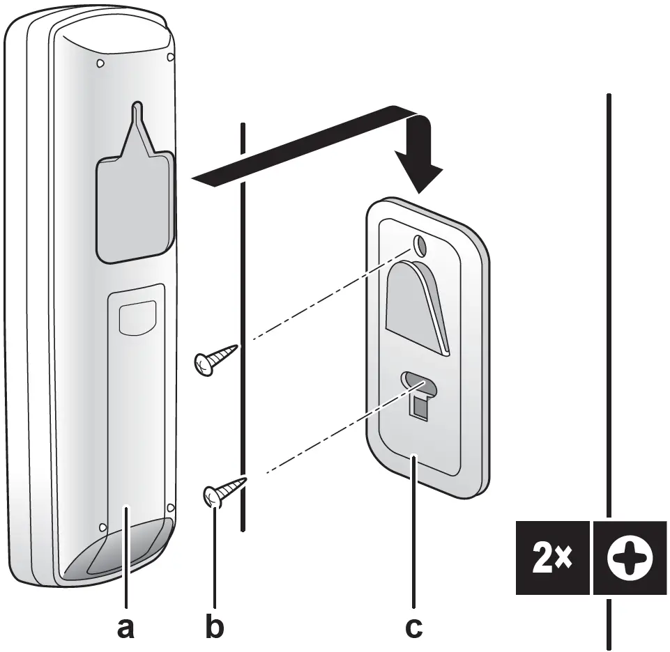 To mount the user interface holder