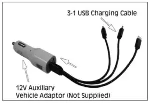 Clarke JSM180 Jump Starter and Device Charger - AUXILIARY ADAPTOR 2
