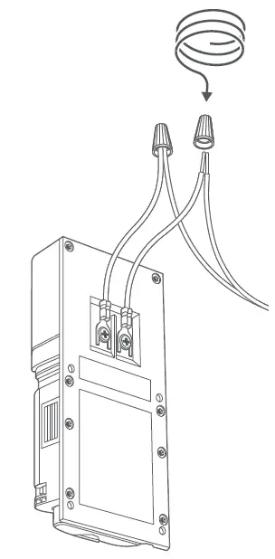 Attach the wire extension