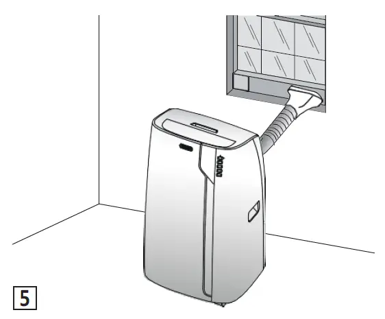 DeLonghi PACEL376HGRFK-6AL WH Portable Air Conditioner 5