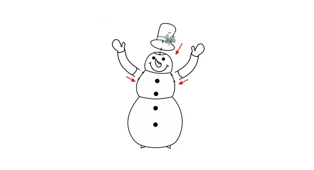 Meizhou Hongfeng Arts Crafts 266285 Bj 57in Snowman With Snowflakes Instruction Manual