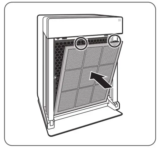 WINIX AZPU370-IWB Air Purifier - front