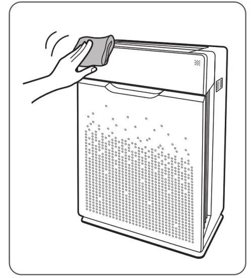 WINIX AZPU370-IWB Air Purifier - interior