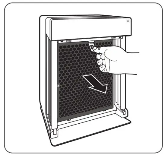 WINIX AZPU370-IWB Air Purifier - top
