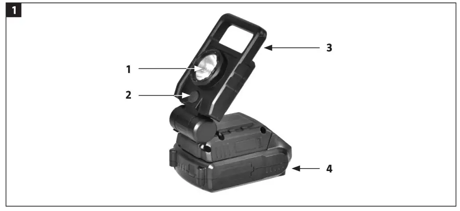 MEEC TOOLS 012174 18V Torch Power Tool and Garden Machine- 1
