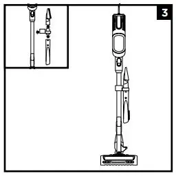 Shark UltraLight Pet Corded Stick with Self-Cleaning Brushroll - ASSEMBLY 2