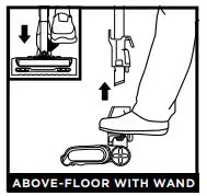 Shark UltraLight Pet Corded Stick with Self-Cleaning Brushroll - Above Floor with wand