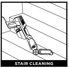 Shark UltraLight Pet Corded Stick with Self-Cleaning Brushroll - stair cleaning