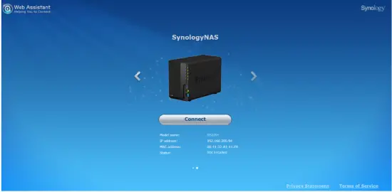 Install DSM with Web Assistant