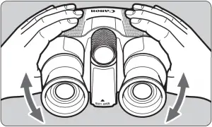 Before start 2 - Adjust width the of binoculars