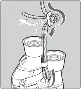 Installing the strap 1 - Fasten the strap