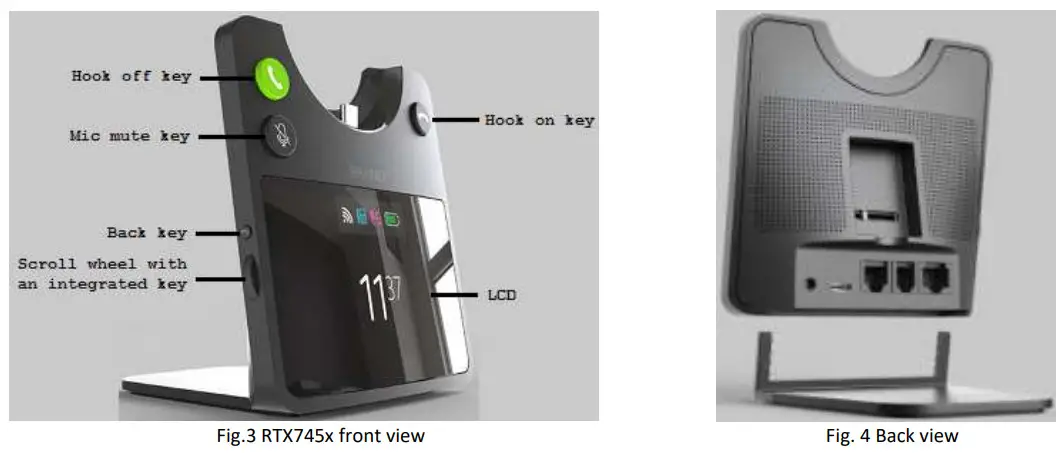 RTX745x High End Headset Base - figure 3