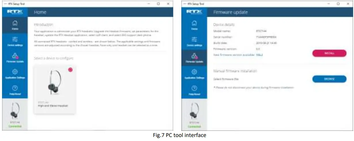 RTX745x High End Headset Base - figure 6