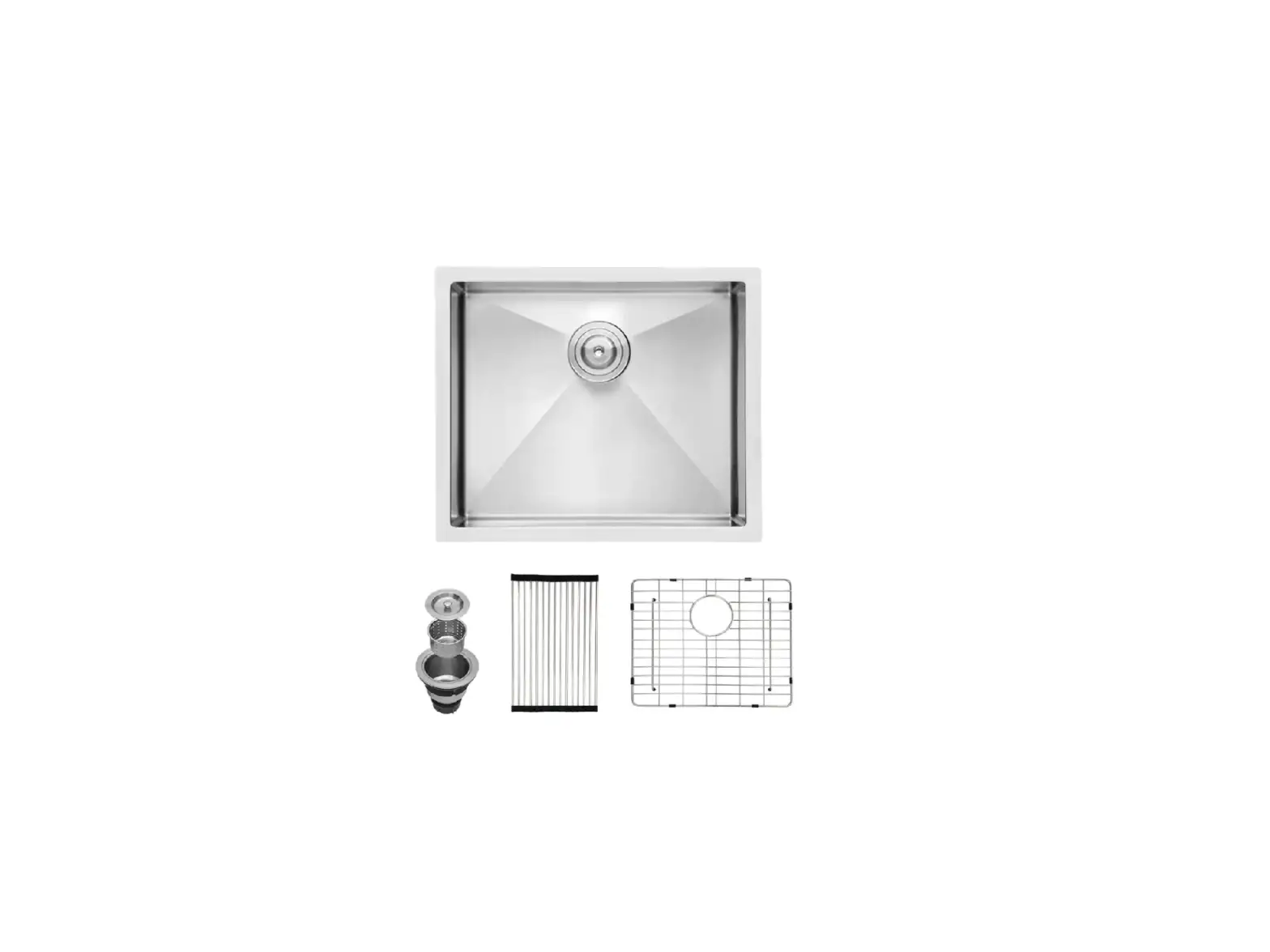 Homedepot Magic Home 16-gauge Stainless Steel 23 In. Single Bowl Undermount Kitchen Sink Instruction Manual